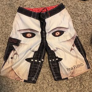 Pink Floyd dragonfly swim trunks